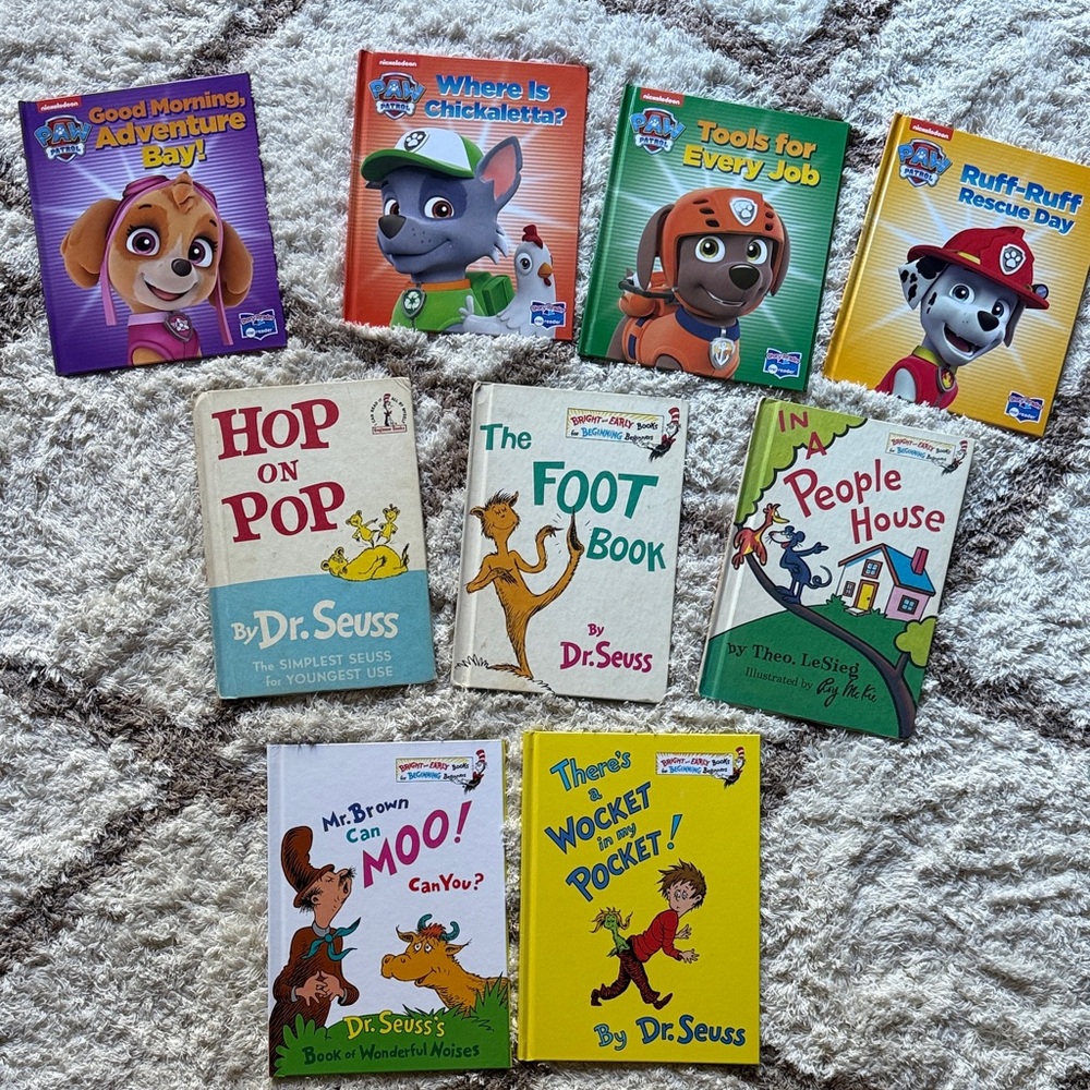 Children's Book Collection with Dr. Seuss and Paw Patrol
